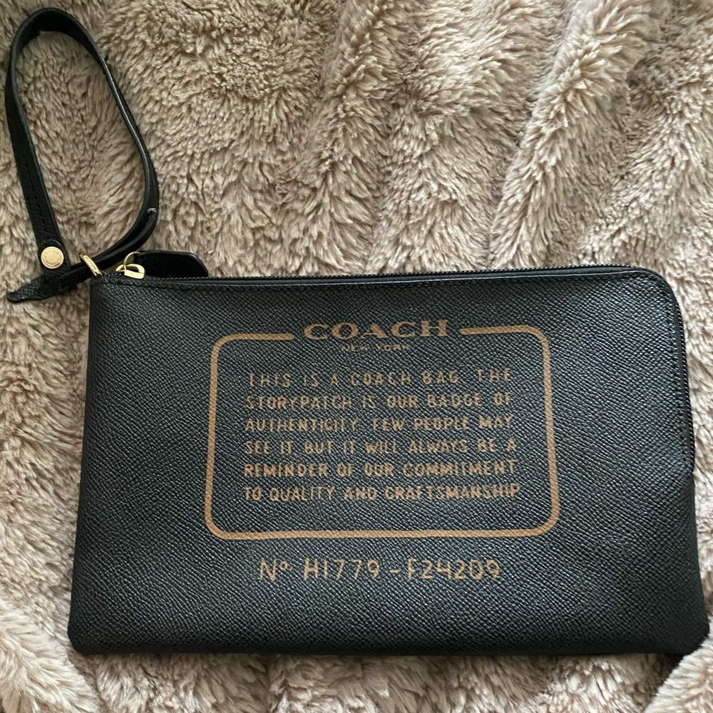 Coach large wristlet
